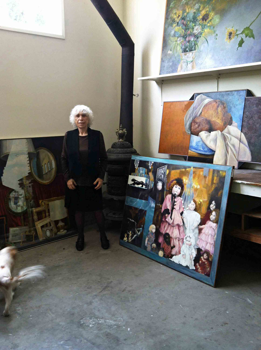 Irma Cavat in her studio
