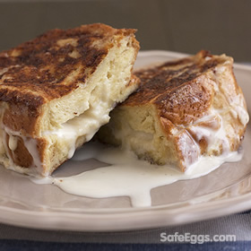 eggnog stuffed french toast