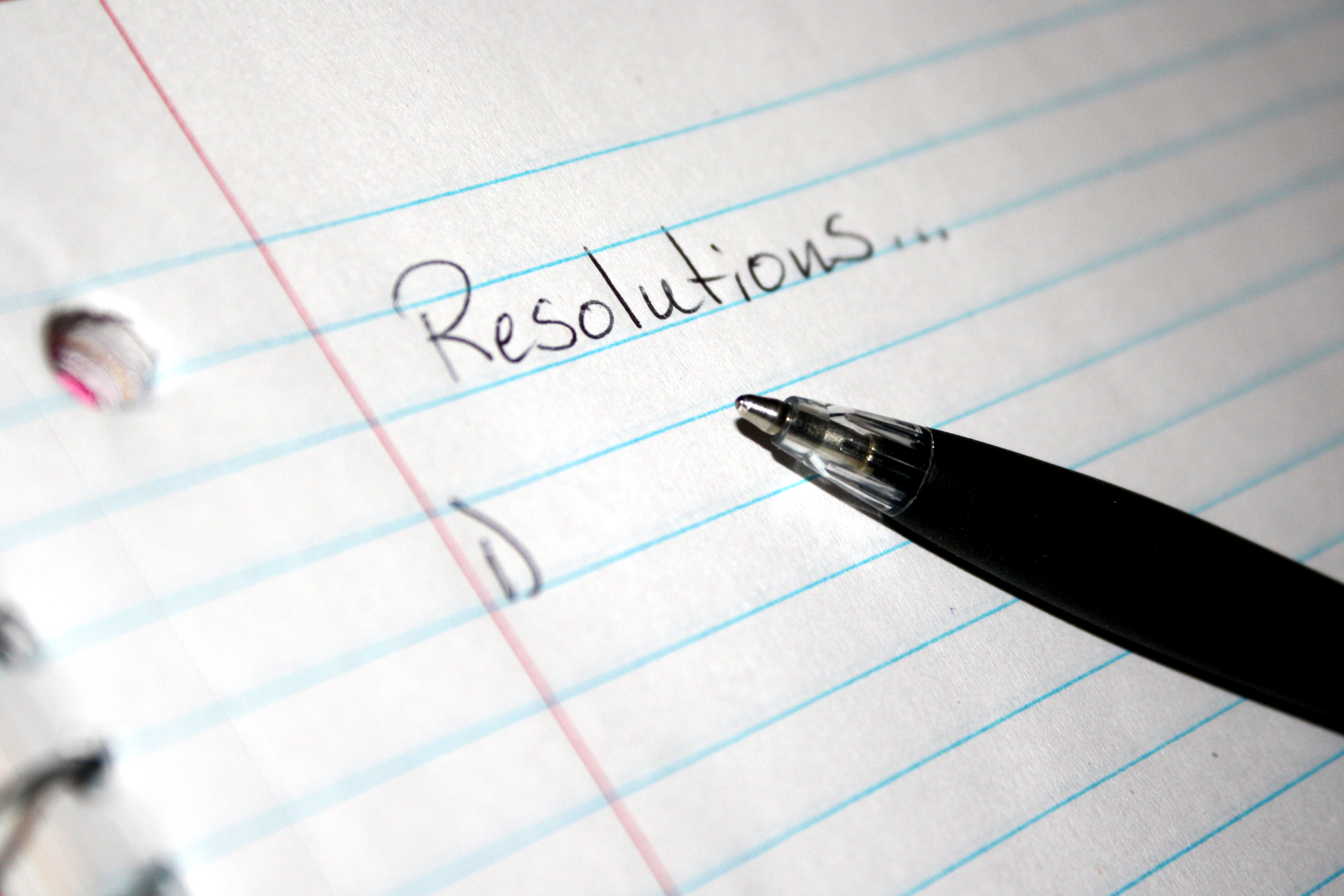 New Year Resolutions list